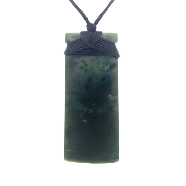 NZ pounamu greenstone toki necklace