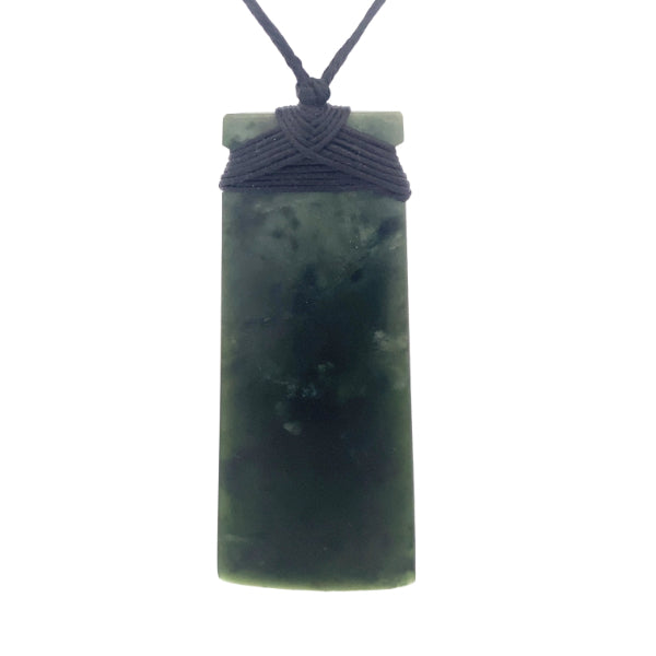 NZ pounamu greenstone toki necklace
