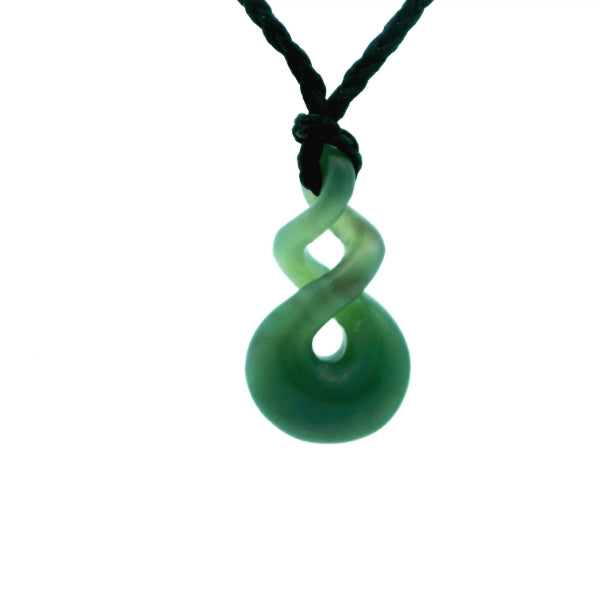 NZ pounamu greenstone triple twist necklace