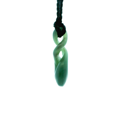 NZ pounamu greenstone triple twist necklace