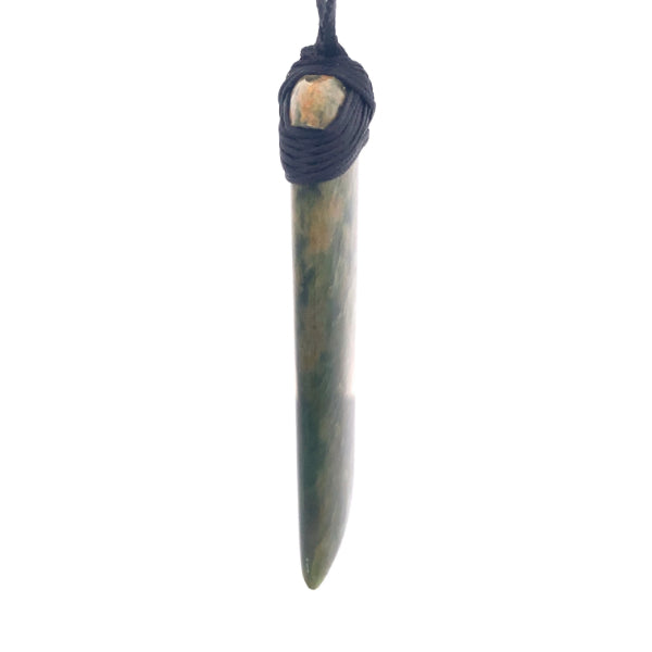NZ pounamu greenstone toki drop necklace