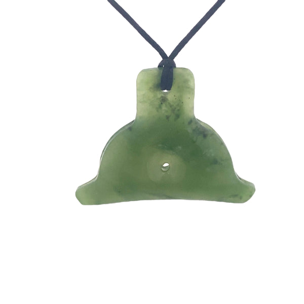 NZ pounamu greenstone dog whistle - light colour