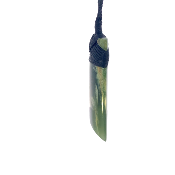 NZ pounamu greenstone toki necklace