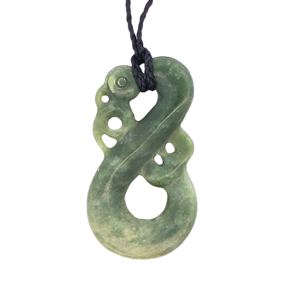 NZ pounamu greenstone manaia necklace