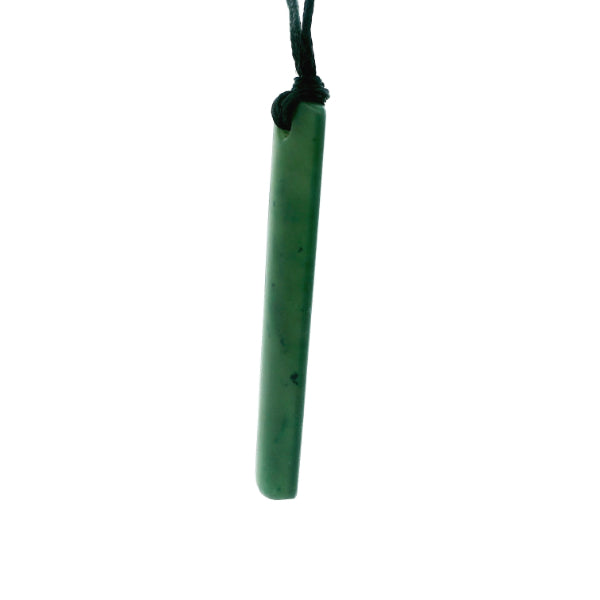 NZ pounamu greenstone drop on slider cord