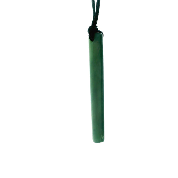 NZ pounamu greenstone drop on slider cord