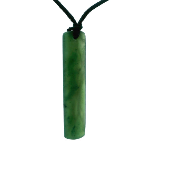 NZ pounamu greenstone drop on slider cord