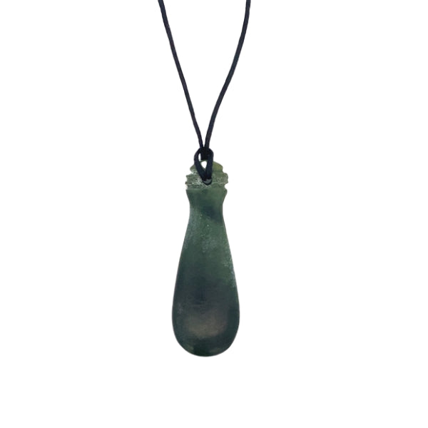 NZ pounamu greenstone mere necklace - small