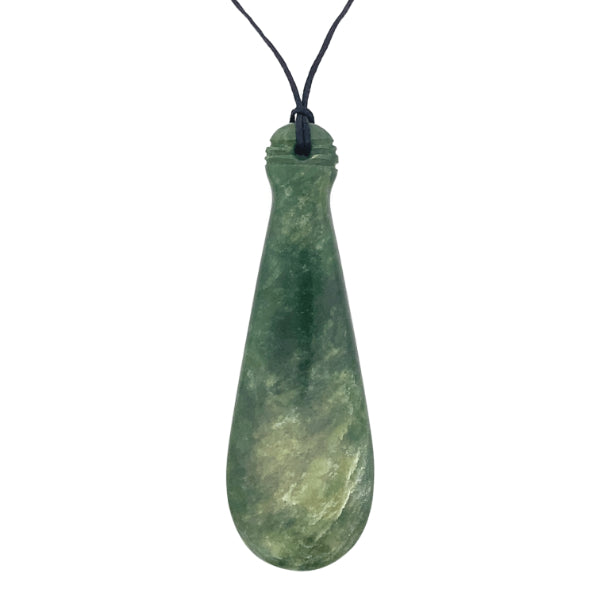 NZ pounamu greenstone mere necklace - large