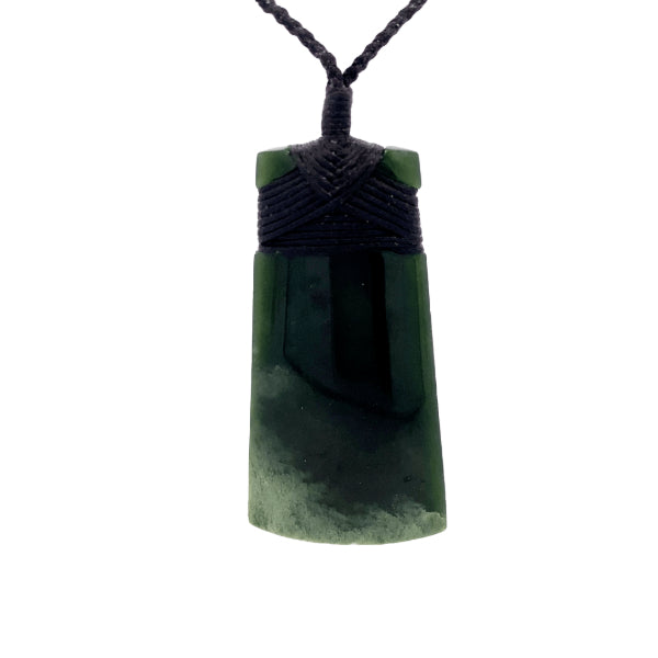 NZ pounamu greenstone bound toki by Jayme Anderson