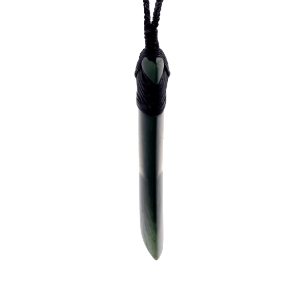 NZ pounamu greenstone bound toki by Jayme Anderson