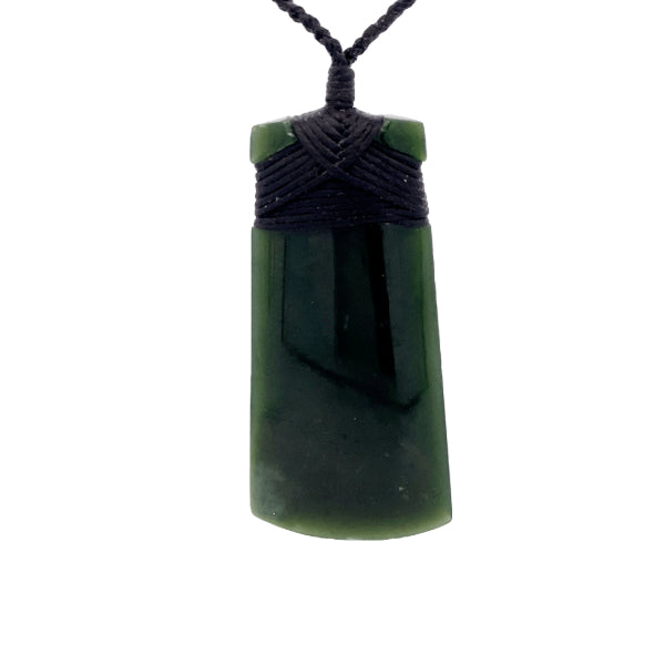 NZ pounamu greenstone bound toki by Jayme Anderson