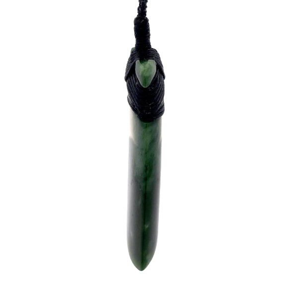 NZ pounamu greenstone bound toki by Jayme Anderson
