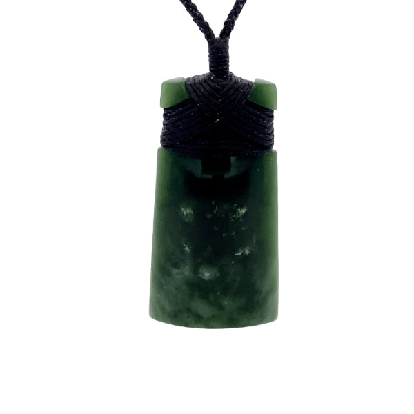 NZ pounamu greenstone toki necklace by Jayme Anderson