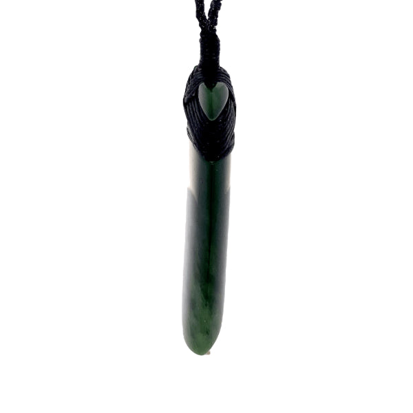 NZ pounamu greenstone toki necklace by Jayme Anderson