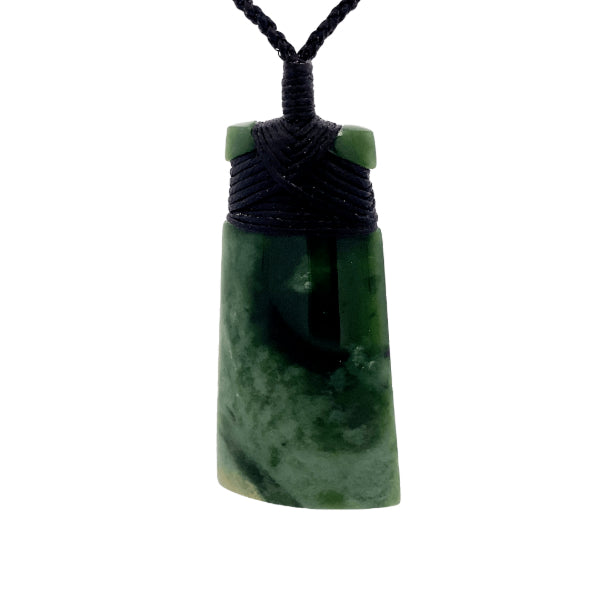 NZ pounamu greenstone toki necklace by Jayme Anderson