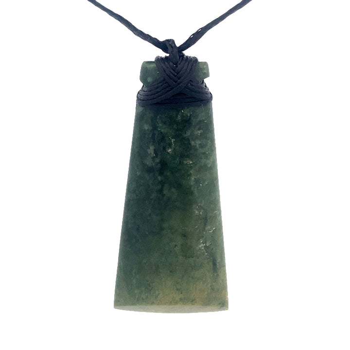 NZ pounamu greenstone toki necklace