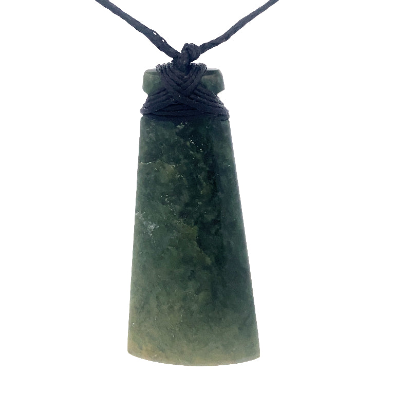 NZ pounamu greenstone toki necklace