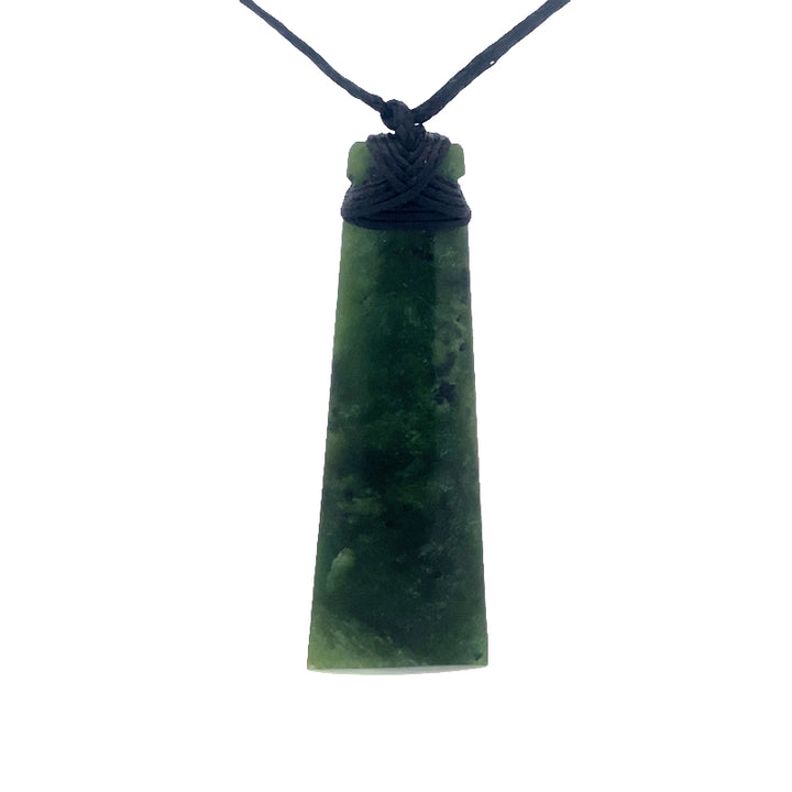 NZ pounamu greenstone toki necklace