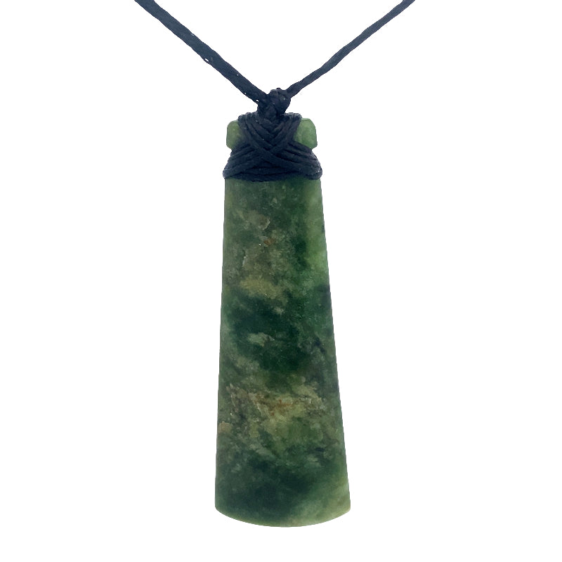NZ pounamu greenstone toki necklace