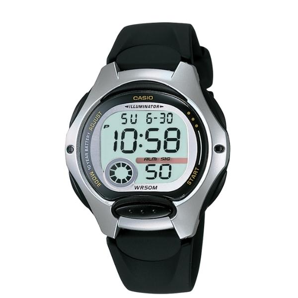 Casio quartz digital sports watch in black