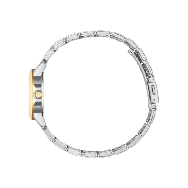 Citizen women's quartz analogue dress watch with day & date in two tone