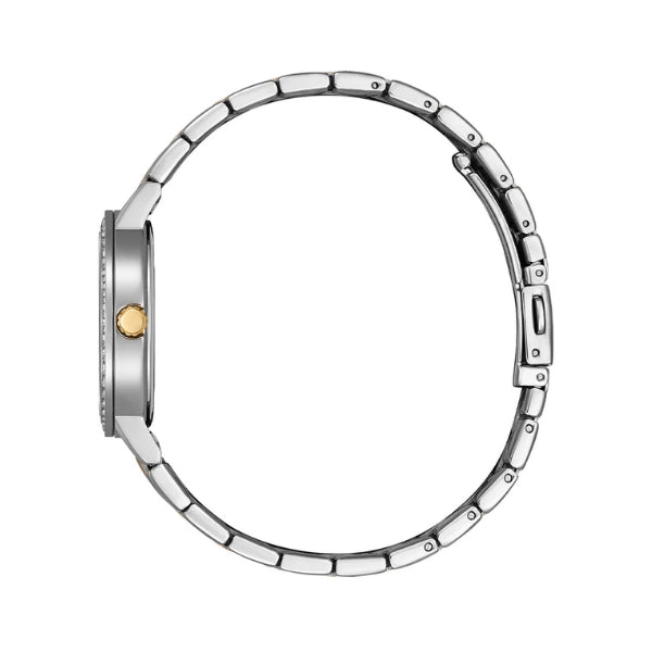 Citizen women's quartz watch with mother of pearl dial in 2tone