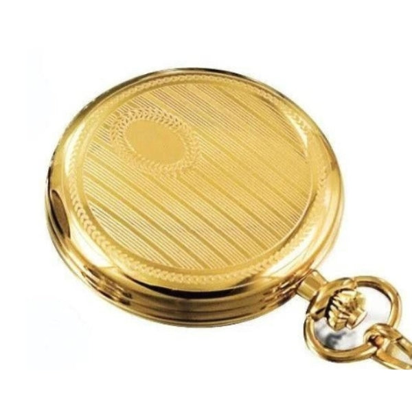 Olympic quartz pocket watch in gold tone