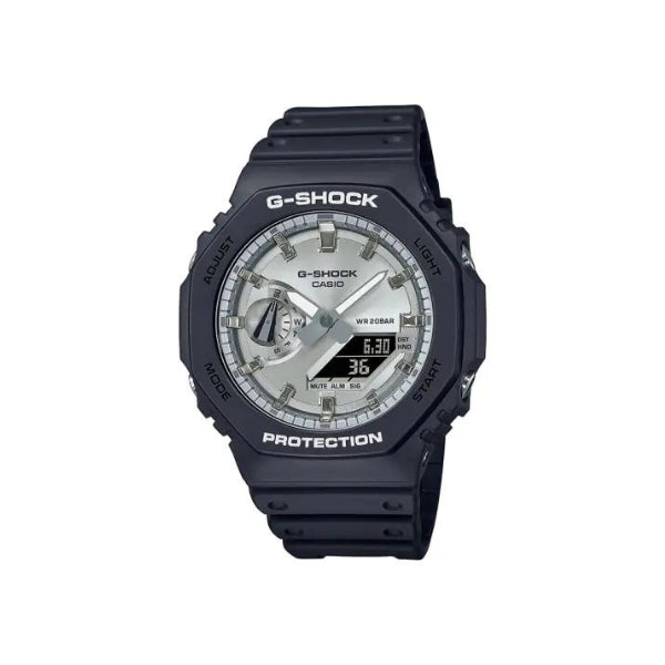 Casio men's G-Shock analogue digital watch in steel and black