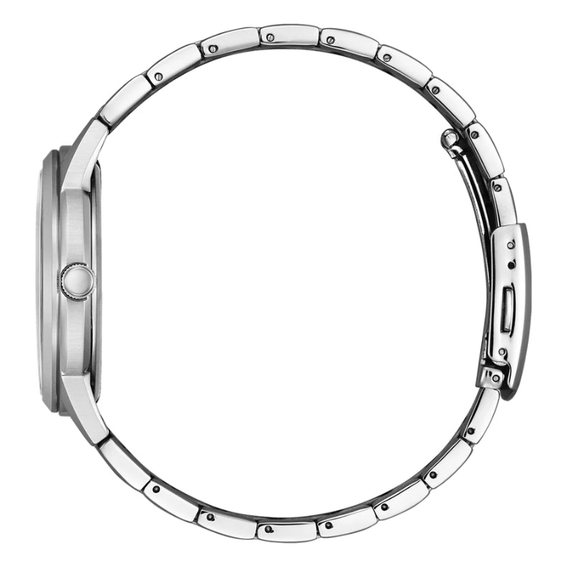 Citizen men's eco drive watch in silver stainless steel