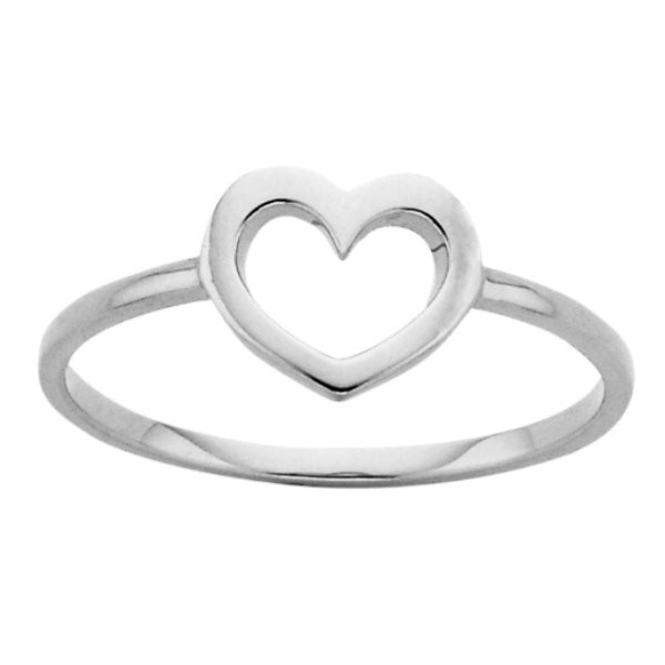 Karen Walker mini Heart ring in sterling silver
