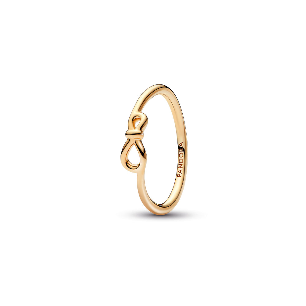 Pandora - 14k Gold Plated Infinity Ring - Size 56