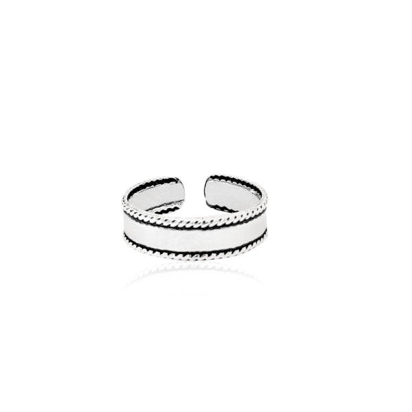 Toe Ring with corded edge