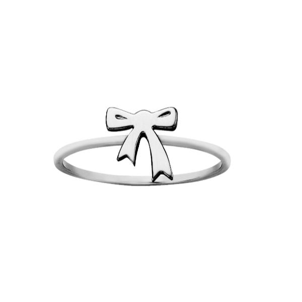 Karen Walker mini bow ring in sterling silver