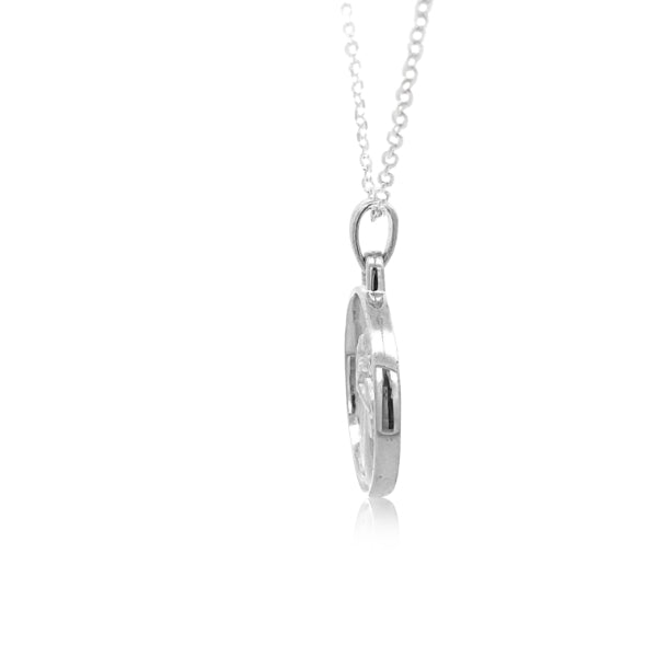 Silver St Christopher necklace