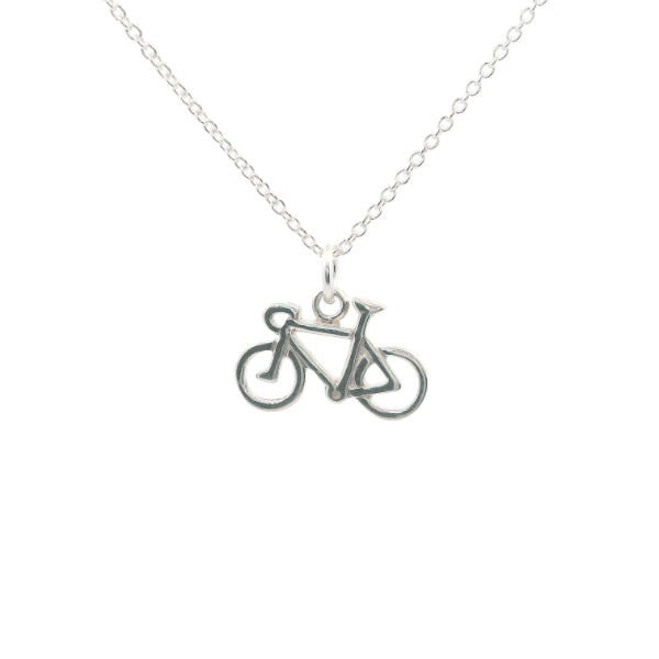 Silver Bicycle Pendant