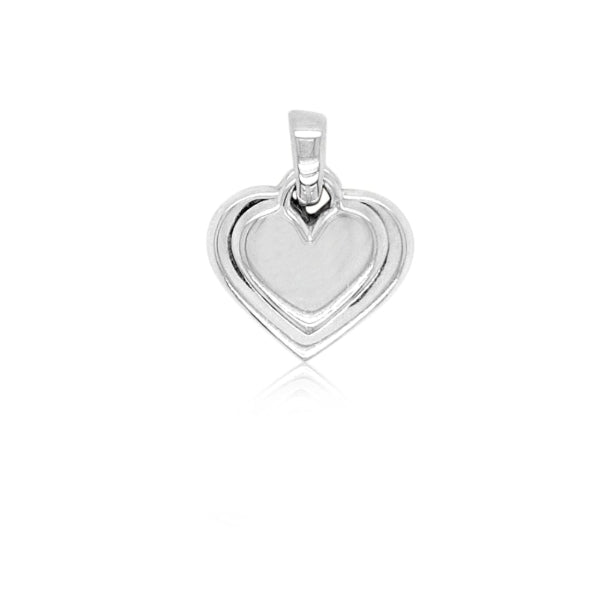 Love Heart Pendant in Sterling Silver