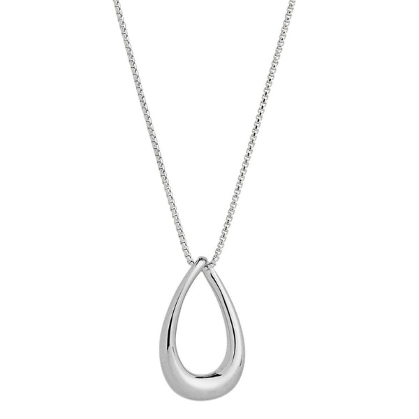 Silver teardrop necklace from Najo
