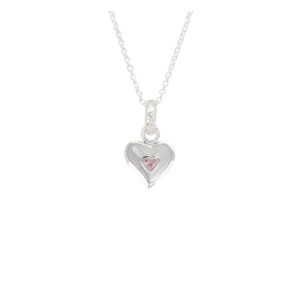 Hopeful heart necklace in sterling silver from Evolve