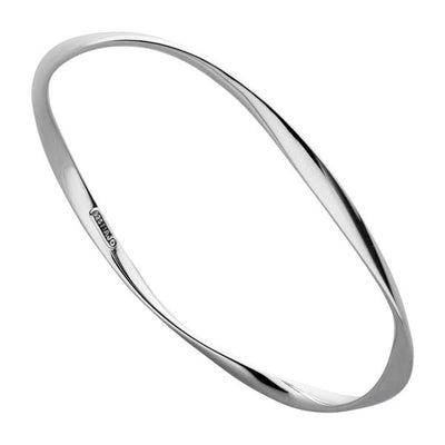 Najo - Garden of Eden ribbon bangle in sterling silver