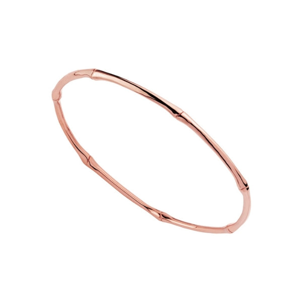 Najo - Bamboo bangle in rose gold plated sterling silver