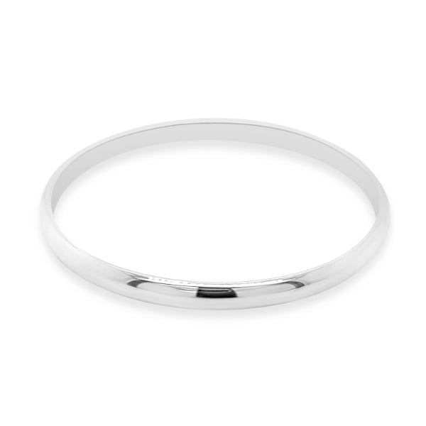 Golf bangle in sterling silver - 5mm wide