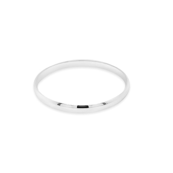 Golf bangle in sterling silver - 6mm wide