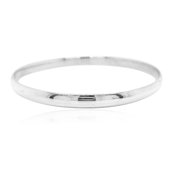 5mm wide silver Golf bangle - 66.5mm
