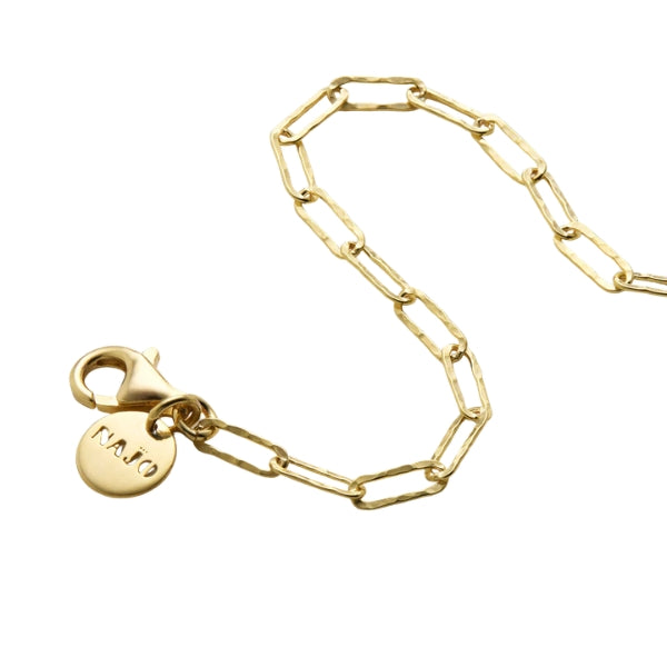 Najo - riviere bracelet in gold plated sterling silver - 18.5cm + 3cm extension