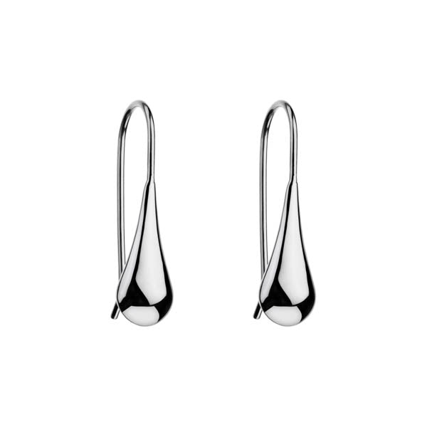 My Silent Tears Fixed Drop Earrings in Silver. 8x30mm