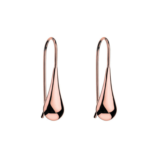 Najo - My silent tears drop earrings in rose gold over silver