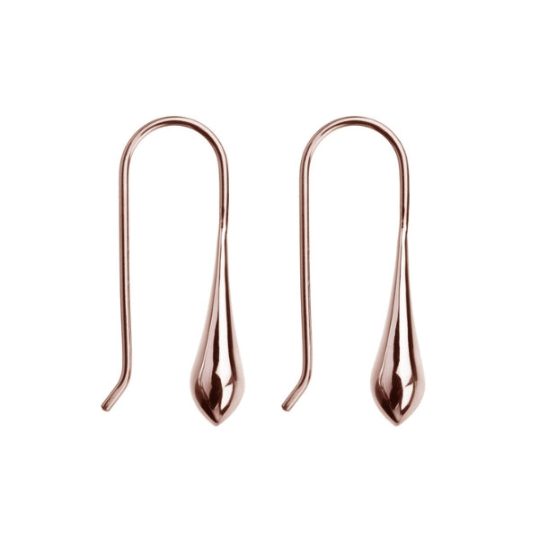 Najo - My silent tears drop earrings in rose gold over silver
