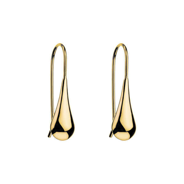 Najo - My silent tears teardrop hook earrings in gold plated sterling silver