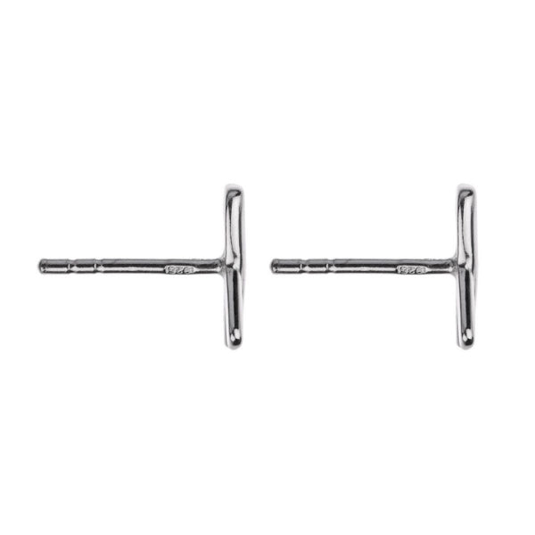 Najo - Kiss stud earrings in sterling silver 8 x 10mm